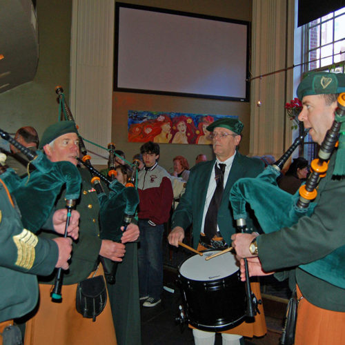 Irish Pipers Play The Plough